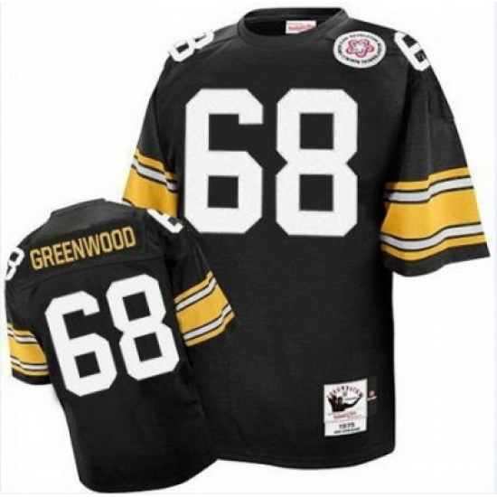 Mitchell And Ness Steelers 68 L.C. Greenwood Black Stitched NFL Jersey