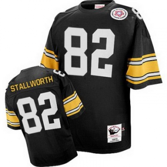 Mitchell And Ness Steelers 82 John Stallworth Black Stitched NFL Jersey Mitchell And Ness Steelers 82 John Stallworth Black Stitched NFL Jersey