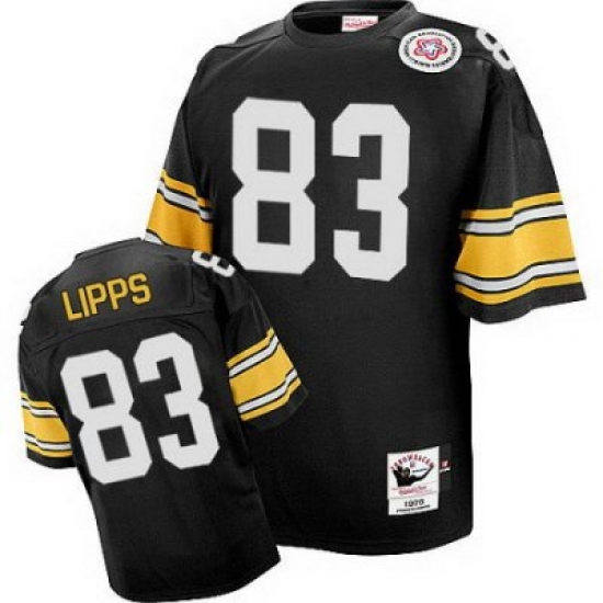 Mitchell And Ness Steelers 83 Louis Lipps Black Stitched NFL Jersey Mitchell And Ness Steelers 83 Louis Lipps Black Stitched NFL Jersey