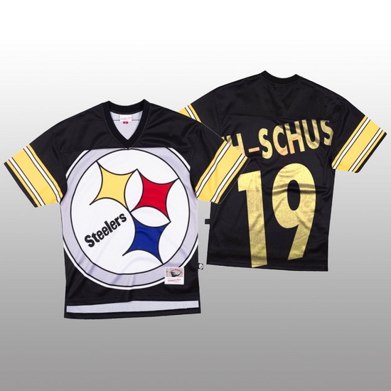 NFL Pittsburgh Steelers 19 JuJu Smith Schuster Black Men Mitchell 26 Nell Big Face Fashion Limited NFL Jersey NFL Pittsburgh Steelers 19 JuJu Smith Schuster Black Men Mitchell 26 Nell Big Face Fashion Limited NFL Jersey