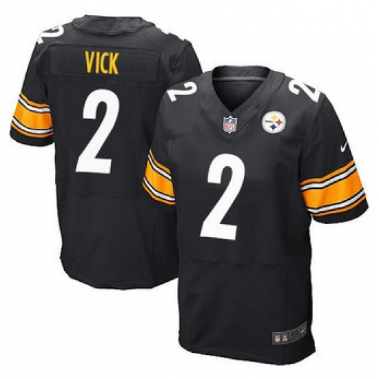 New Pittsburgh Steelers #2 Michael Vick Black Team Color NFL Elite Jersey New Pittsburgh Steelers #2 Michael Vick Black Team Color NFL Elite Jersey