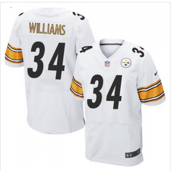 New Pittsburgh Steelers #34 DeAngelo Williams White Mens Stitched NFL Elite Jersey New Pittsburgh Steelers #34 DeAngelo Williams White Mens Stitched NFL Elite Jersey