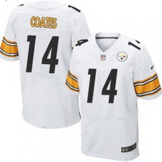 Nike Pittsburgh Steelers #14 Sammie Coates White Mens Stitched NFL Elite Jersey Nike Pittsburgh Steelers #14 Sammie Coates White Mens Stitched NFL Elite Jersey