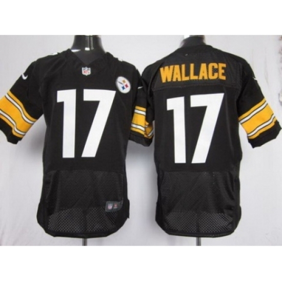 Nike Pittsburgh Steelers 17 Mike Wallace Black Elite NFL Jersey Nike Pittsburgh Steelers 17 Mike Wallace Black Elite NFL Jersey