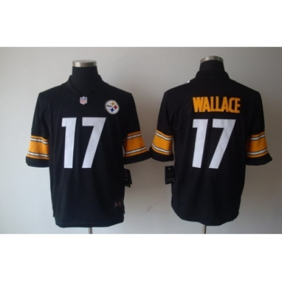 Nike Pittsburgh Steelers 17 Mike Wallace Black Limited NFL Jersey Nike Pittsburgh Steelers 17 Mike Wallace Black Limited NFL Jersey