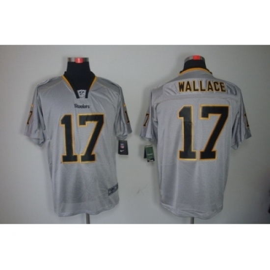 Nike Pittsburgh Steelers 17 Mike Wallace Grey Elite Lights Out NFL Jersey Nike Pittsburgh Steelers 17 Mike Wallace Grey Elite Lights Out NFL Jersey