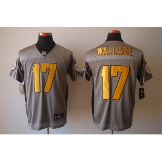 Nike Pittsburgh Steelers 17 Mike Wallace Grey Elite Shadow NFL Jersey Nike Pittsburgh Steelers 17 Mike Wallace Grey Elite Shadow NFL Jersey