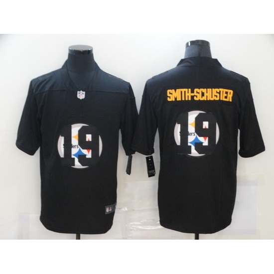 Nike Pittsburgh Steelers 19 JuJu Smith Schuster Black Shadow Logo Limited Jersey Nike Pittsburgh Steelers 19 JuJu Smith Schuster Black Shadow Logo Limited Jersey