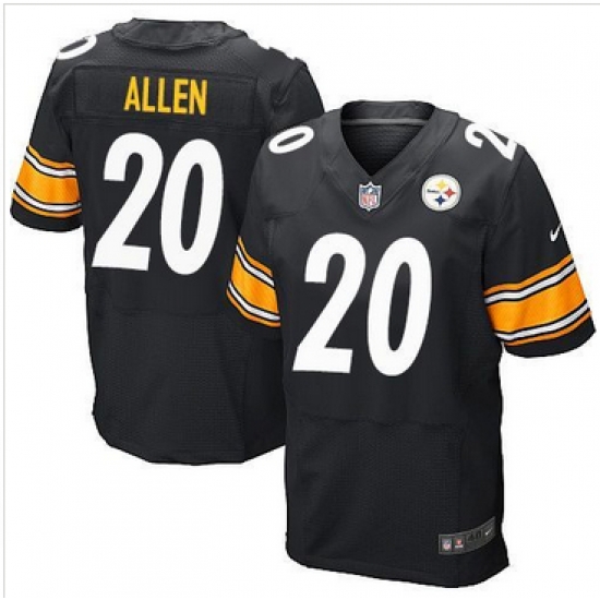 Nike Pittsburgh Steelers #20 Will Allen Black Team Color Men 27s Stitched NFL Elite Jersey Nike Pittsburgh Steelers #20 Will Allen Black Team Color Men 27s Stitched NFL Elite Jersey