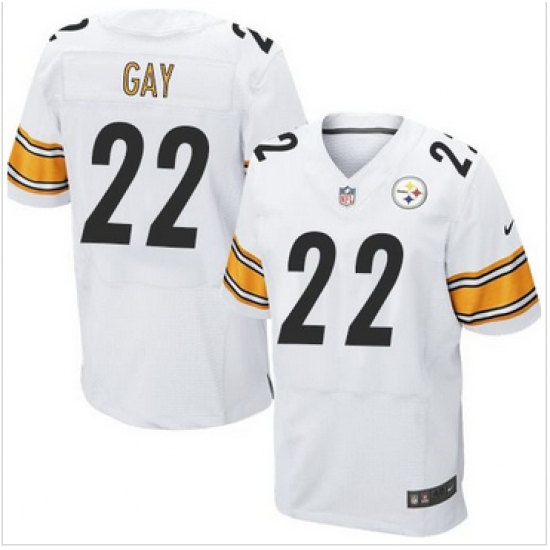 Nike Pittsburgh Steelers #22 William Gay White Men 27s Stitched NFL Elite Jersey Nike Pittsburgh Steelers #22 William Gay White Men 27s Stitched NFL Elite Jersey