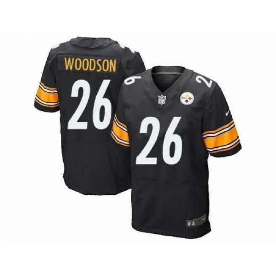 Nike Pittsburgh Steelers 26 Rod Woodson Black Elite NFL Jersey Nike Pittsburgh Steelers 26 Rod Woodson Black Elite NFL Jersey