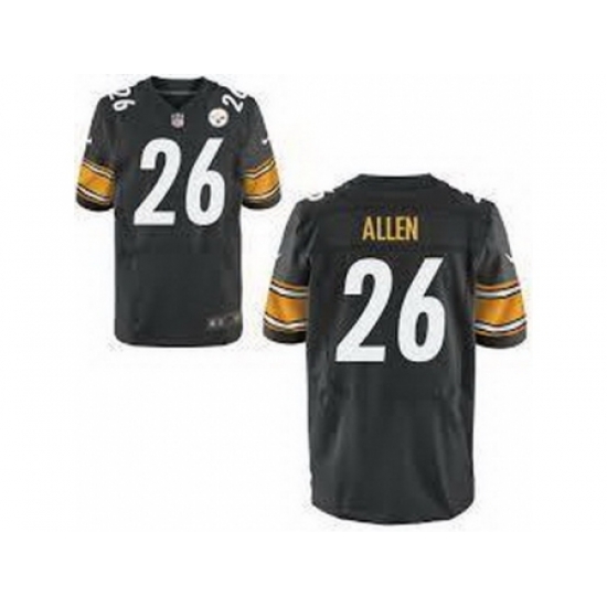 Nike Pittsburgh Steelers 26 Will Allen Elite Black NFL Jersey Nike Pittsburgh Steelers 26 Will Allen Elite Black NFL Jersey
