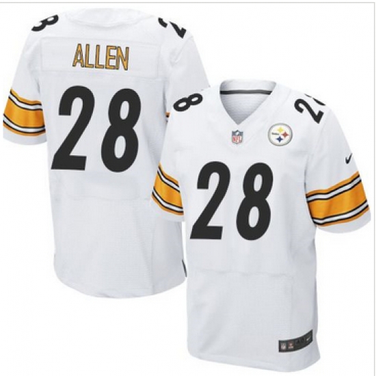 Nike Pittsburgh Steelers #28 Cortez Allen White Men 27s Stitched NFL Elite Jersey Nike Pittsburgh Steelers #28 Cortez Allen White Men 27s Stitched NFL Elite Jersey