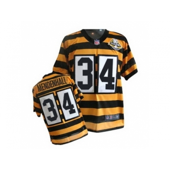 Nike Pittsburgh Steelers 34 Rashard Mendenhall Yellow Elite 80TH Anniversary Throwback NFL Jersey Nike Pittsburgh Steelers 34 Rashard Mendenhall Yellow Elite 80TH Anniversary Throwback NFL Jersey