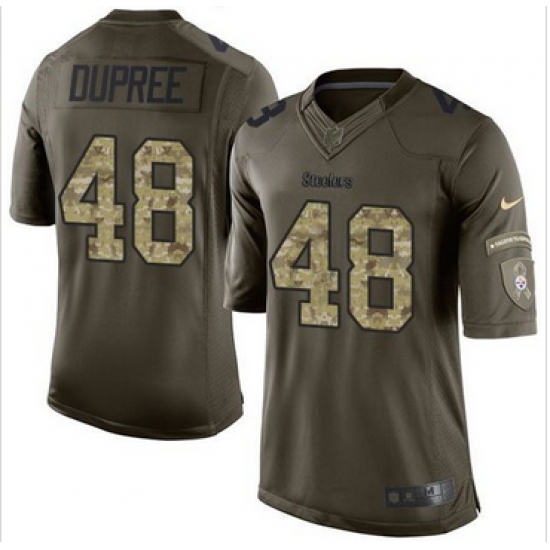 Nike Pittsburgh Steelers #48 Bud Dupree Green Men 27s Stitched NFL Limited Salute to Service Jersey Nike Pittsburgh Steelers #48 Bud Dupree Green Men 27s Stitched NFL Limited Salute to Service Jersey