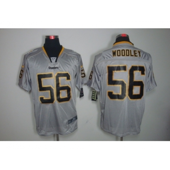 Nike Pittsburgh Steelers 56 Lamarr Woodley Grey Elite Lights Out NFL Jersey Nike Pittsburgh Steelers 56 Lamarr Woodley Grey Elite Lights Out NFL Jersey