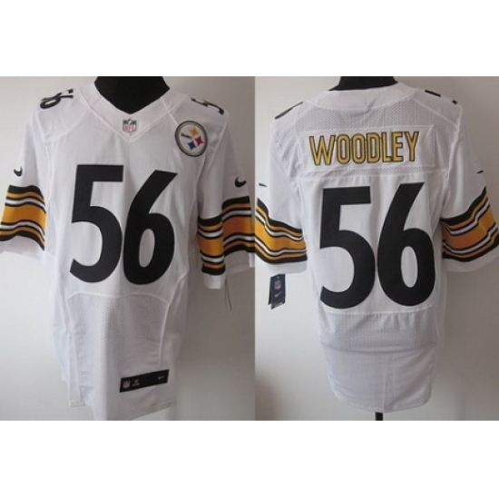 Nike Pittsburgh Steelers 56 Lamarr Woodley White Elite NFL Jersey Nike Pittsburgh Steelers 56 Lamarr Woodley White Elite NFL Jersey