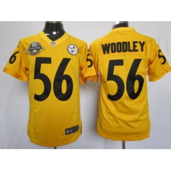 Nike Pittsburgh Steelers 56 Lamarr Woodley yellow limited 80 anniversary NFL Jersey Nike Pittsburgh Steelers 56 Lamarr Woodley yellow limited 80 anniversary NFL Jersey