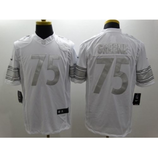 Nike Pittsburgh Steelers 75 Joe Greene White Limited Platinum NFL Jersey Nike Pittsburgh Steelers 75 Joe Greene White Limited Platinum NFL Jersey