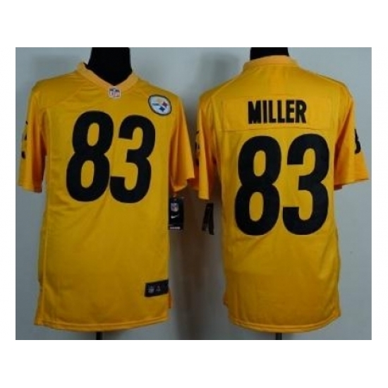 Nike Pittsburgh Steelers 83 Heath Mille Yellow Game NFL Jersey Nike Pittsburgh Steelers 83 Heath Mille Yellow Game NFL Jersey
