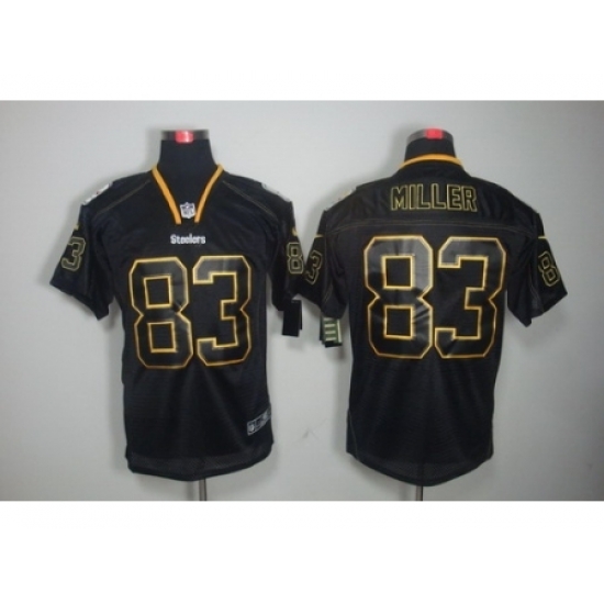 Nike Pittsburgh Steelers 83 Heath Miller Black Elite Lights Out NFL Jersey Nike Pittsburgh Steelers 83 Heath Miller Black Elite Lights Out NFL Jersey