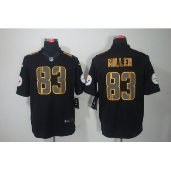 Nike Pittsburgh Steelers 83 Heath Miller Black Limited Impact NFL Jersey Nike Pittsburgh Steelers 83 Heath Miller Black Limited Impact NFL Jersey