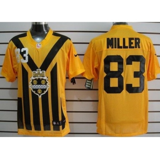 Nike Pittsburgh Steelers 83 Heath Miller EliteYellow 1933s Throwback NFL Jersey Nike Pittsburgh Steelers 83 Heath Miller EliteYellow 1933s Throwback NFL Jersey