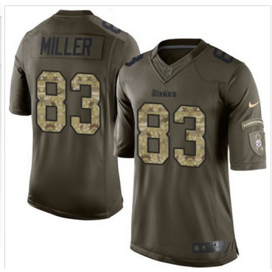 Nike Pittsburgh Steelers #83 Heath Miller Green Men 27s Stitched NFL Limited Salute to Service Jersey Nike Pittsburgh Steelers #83 Heath Miller Green Men 27s Stitched NFL Limited Salute to Service Jersey
