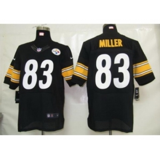 Nike Pittsburgh Steelers 83 Heath Miller black Elite NFL Jersey Nike Pittsburgh Steelers 83 Heath Miller black Elite NFL Jersey
