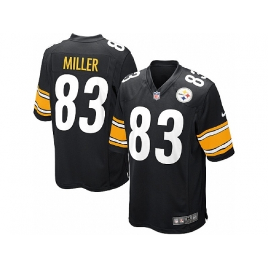 Nike Pittsburgh Steelers 83 Heath Miller black Game NFL Jersey Nike Pittsburgh Steelers 83 Heath Miller black Game NFL Jersey