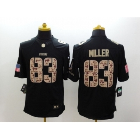 Nike Pittsburgh Steelers 83 Heath Miller black Limited Salute to Service NFL Jersey Nike Pittsburgh Steelers 83 Heath Miller black Limited Salute to Service NFL Jersey