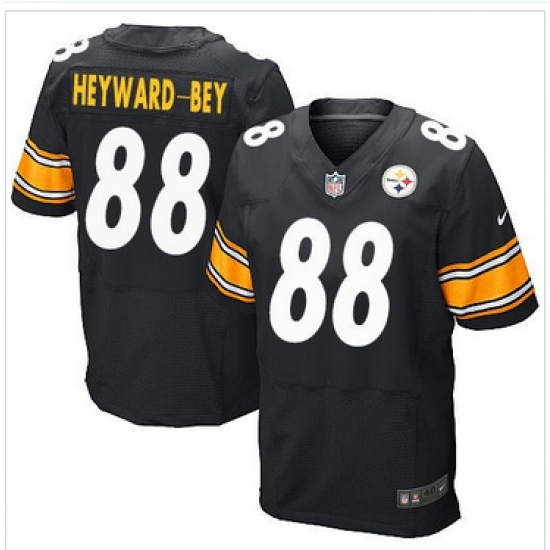 Nike Pittsburgh Steelers #88 Darrius Heyward-Bey Black Team Color Mens Stitched NFL Elite Jersey Nike Pittsburgh Steelers #88 Darrius Heyward-Bey Black Team Color Mens Stitched NFL Elite Jersey
