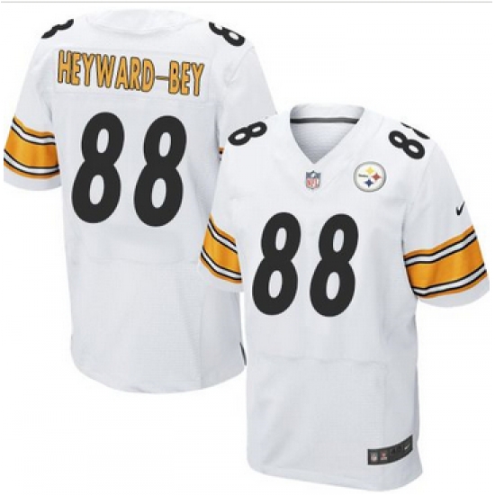 Nike Pittsburgh Steelers #88 Darrius Heyward-Bey White Mens Stitched NFL Elite Jersey Nike Pittsburgh Steelers #88 Darrius Heyward-Bey White Mens Stitched NFL Elite Jersey
