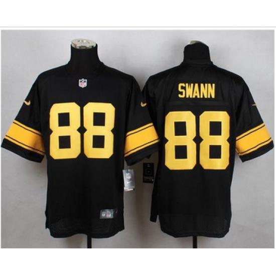 Nike Pittsburgh Steelers #88 Lynn Swann Black(Gold No.) Mens Stitched NFL Elite Jersey Nike Pittsburgh Steelers #88 Lynn Swann Black(Gold No.) Mens Stitched NFL Elite Jersey