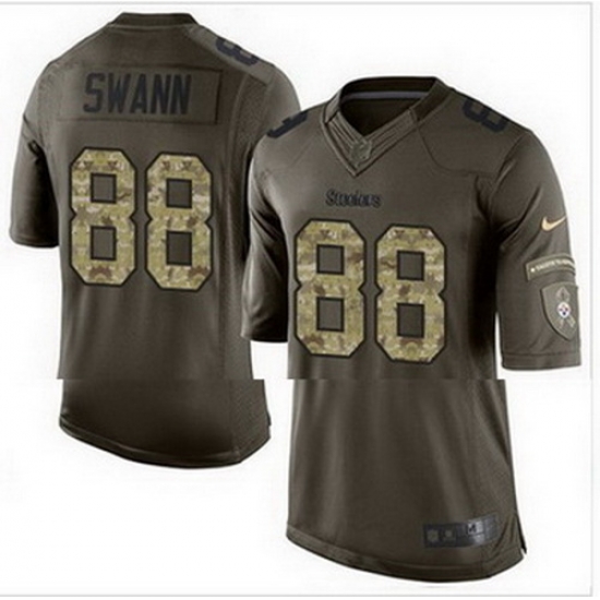 Nike Pittsburgh Steelers #88 Lynn Swann Green Mens Stitched NFL Limited Salute to Service Jersey Nike Pittsburgh Steelers #88 Lynn Swann Green Mens Stitched NFL Limited Salute to Service Jersey