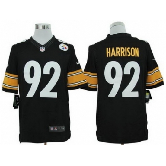 Nike Pittsburgh Steelers 92 James Harrison Black Limited NFL Jersey Nike Pittsburgh Steelers 92 James Harrison Black Limited NFL Jersey