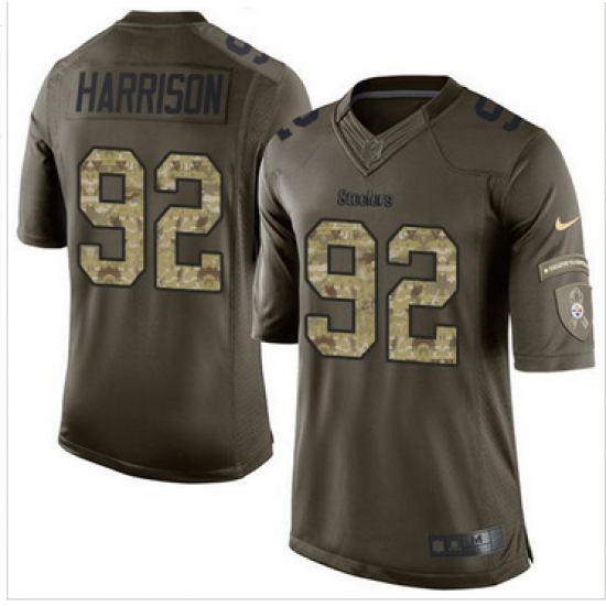 Nike Pittsburgh Steelers #92 James Harrison Green Men 27s Stitched NFL Limited Salute to Service Jersey Nike Pittsburgh Steelers #92 James Harrison Green Men 27s Stitched NFL Limited Salute to Service Jersey