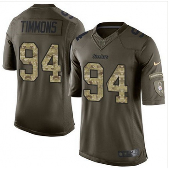 Nike Pittsburgh Steelers #94 Lawrence Timmons Green Men 27s Stitched NFL Limited Salute to Service Jersey Nike Pittsburgh Steelers #94 Lawrence Timmons Green Men 27s Stitched NFL Limited Salute to Service Jersey