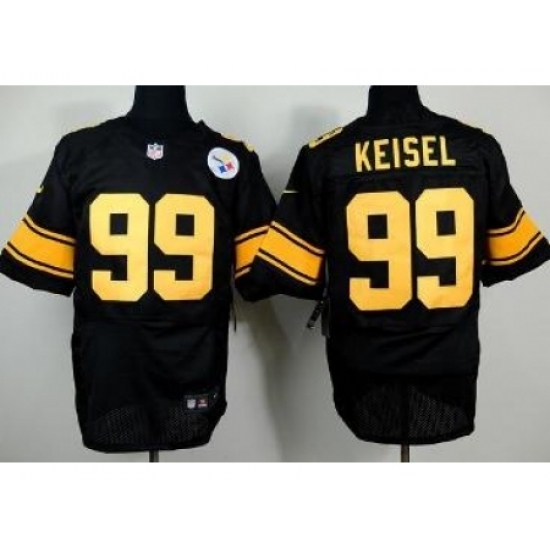 Nike Pittsburgh Steelers 99 Brett Keisel Black Elite Gold No. NFL Jersey Nike Pittsburgh Steelers 99 Brett Keisel Black Elite Gold No. NFL Jersey