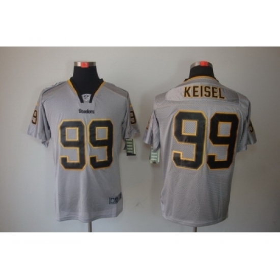 Nike Pittsburgh Steelers 99 Brett Keisel Grey Elite Lights Out NFL Jersey Nike Pittsburgh Steelers 99 Brett Keisel Grey Elite Lights Out NFL Jersey