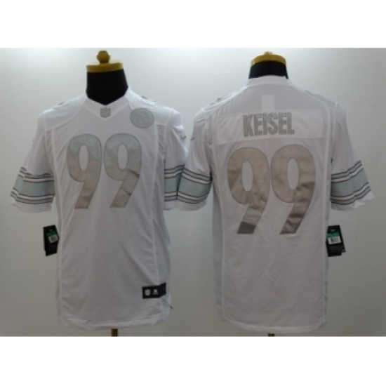 Nike Pittsburgh Steelers 99 Brett Keisel White Game Platinum NFL Jersey Nike Pittsburgh Steelers 99 Brett Keisel White Game Platinum NFL Jersey
