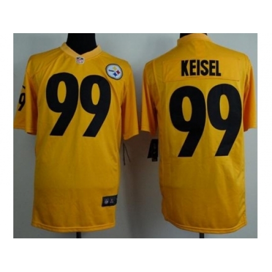 Nike Pittsburgh Steelers 99 Brett Keisel Yellow Game NFL Jersey Nike Pittsburgh Steelers 99 Brett Keisel Yellow Game NFL Jersey