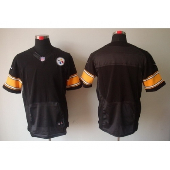 Nike Pittsburgh Steelers Blank Black Elite NFL Jersey Nike Pittsburgh Steelers Blank Black Elite NFL Jersey