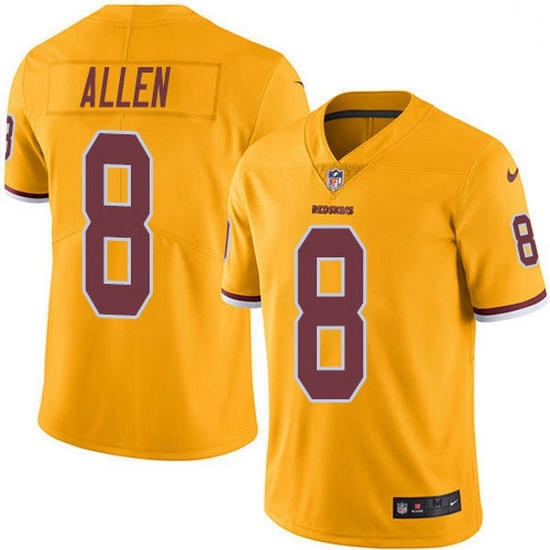 Nike Redskins 8 Kyle Allen Gold Men Stitched NFL Limited Rush Jersey Nike Redskins 8 Kyle Allen Gold Men Stitched NFL Limited Rush Jersey