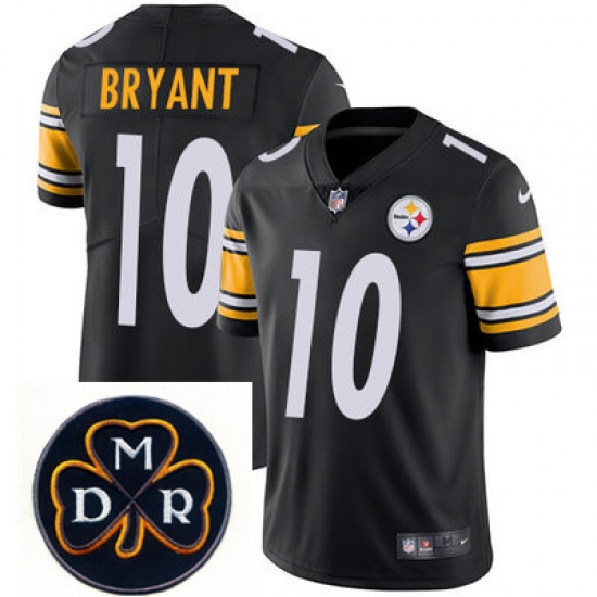 Nike Steelers #10 Martavis Bryant Black Mens NFL Vapor Untouchable Limited Stitched With MDR Dan Rooney Patch Jersey Nike Steelers #10 Martavis Bryant Black Mens NFL Vapor Untouchable Limited Stitched With MDR Dan Rooney Patch Jersey