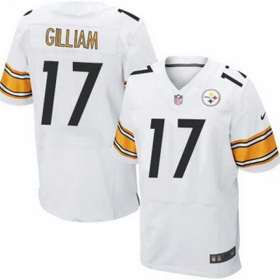 Nike Steelers #17 Joe Gilliam White Mens Stitched NFL Elite Jersey Nike Steelers #17 Joe Gilliam White Mens Stitched NFL Elite Jersey
