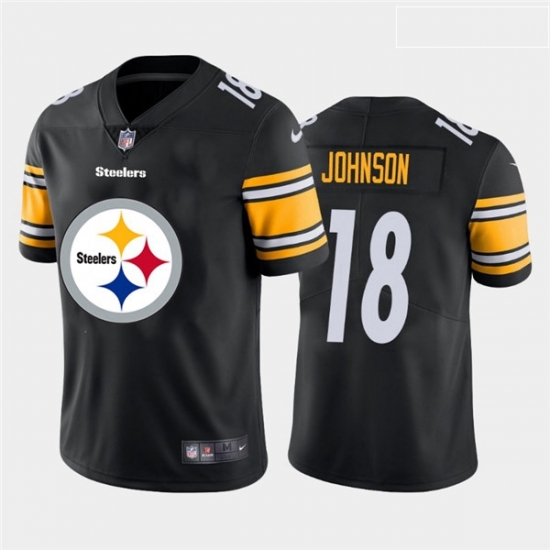 Nike Steelers 18 Diontae Johnson Black Team Big Logo Vapor Untouchable Limited Jersey Nike Steelers 18 Diontae Johnson Black Team Big Logo Vapor Untouchable Limited Jersey