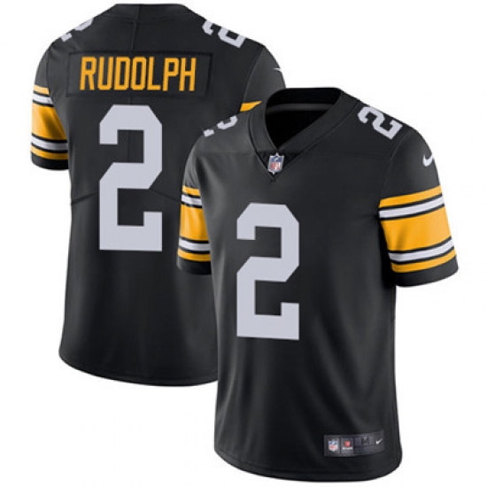 Nike Steelers #2 Mason Rudolph Black Alternate Mens Stitched NFL Vapor Untouchable Limited Jersey Nike Steelers #2 Mason Rudolph Black Alternate Mens Stitched NFL Vapor Untouchable Limited Jersey