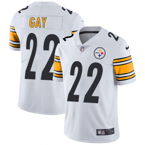 Nike Steelers #22 William Gay White Mens Stitched NFL Vapor Untouchable Limited Jersey Nike Steelers #22 William Gay White Mens Stitched NFL Vapor Untouchable Limited Jersey