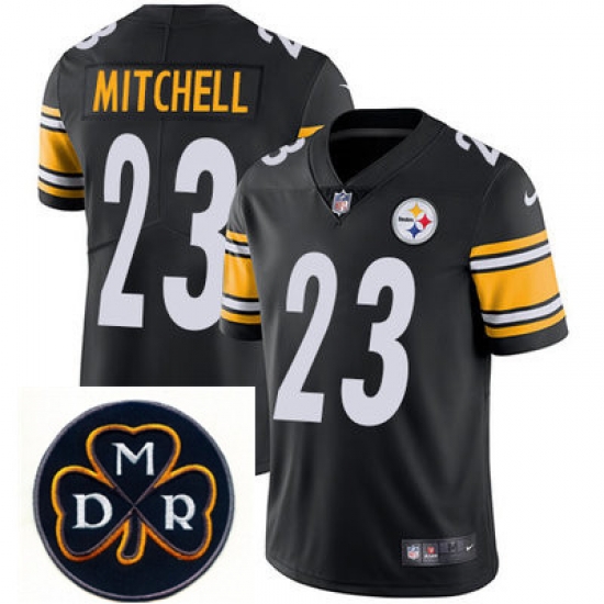 Nike Steelers #23 Mike Mitchell Black Mens NFL Vapor Untouchable Limited Stitched With MDR Dan Rooney Patch Jersey Nike Steelers #23 Mike Mitchell Black Mens NFL Vapor Untouchable Limited Stitched With MDR Dan Rooney Patch Jersey